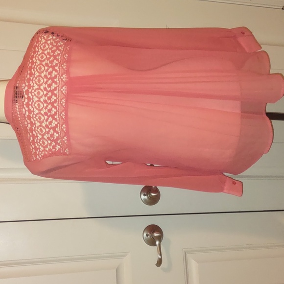 Alloy Apparel Lace Sheer Top - Picture 3 of 4